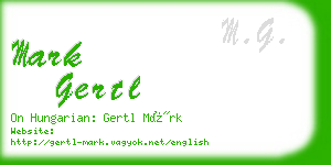 mark gertl business card
